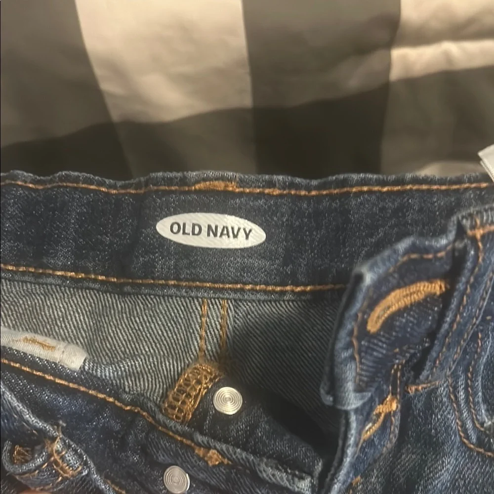 Old Navy Blue Cut-Off Denim Shorts with Distressing